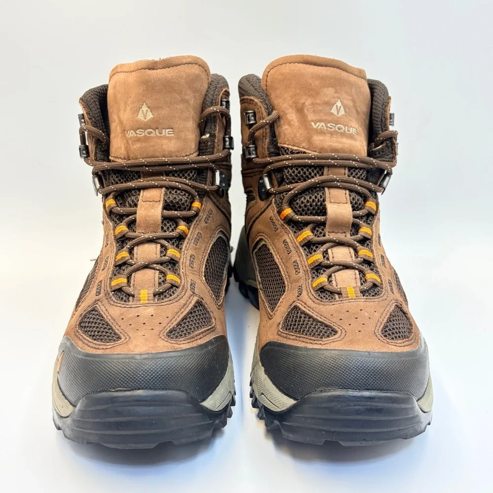 Vasque Breeze 2.0 GTX Mens 9.5M Brown Leather Gore-Tex Hiking Boots 7482 Vibram
